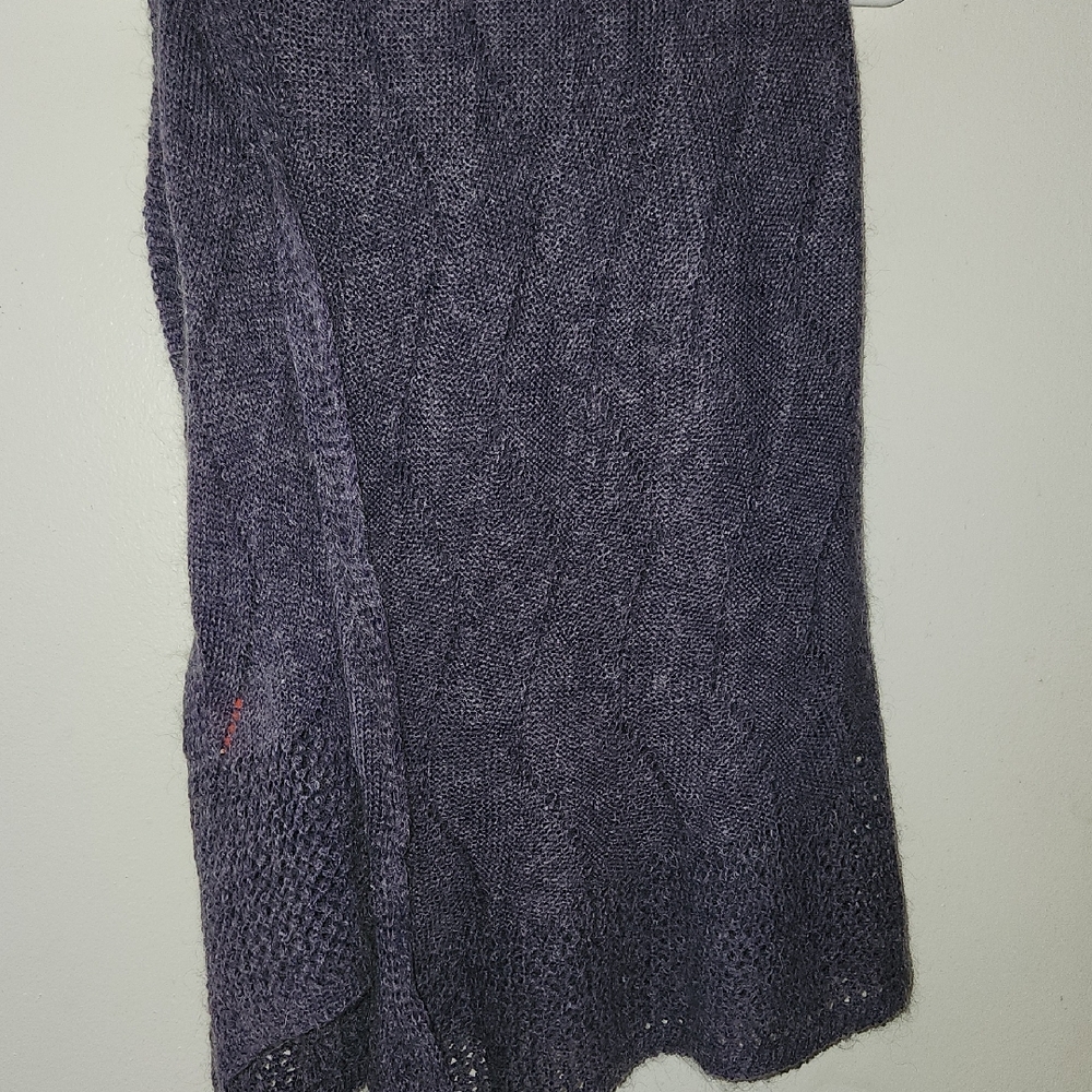 Cozy Purple Knit Wrap